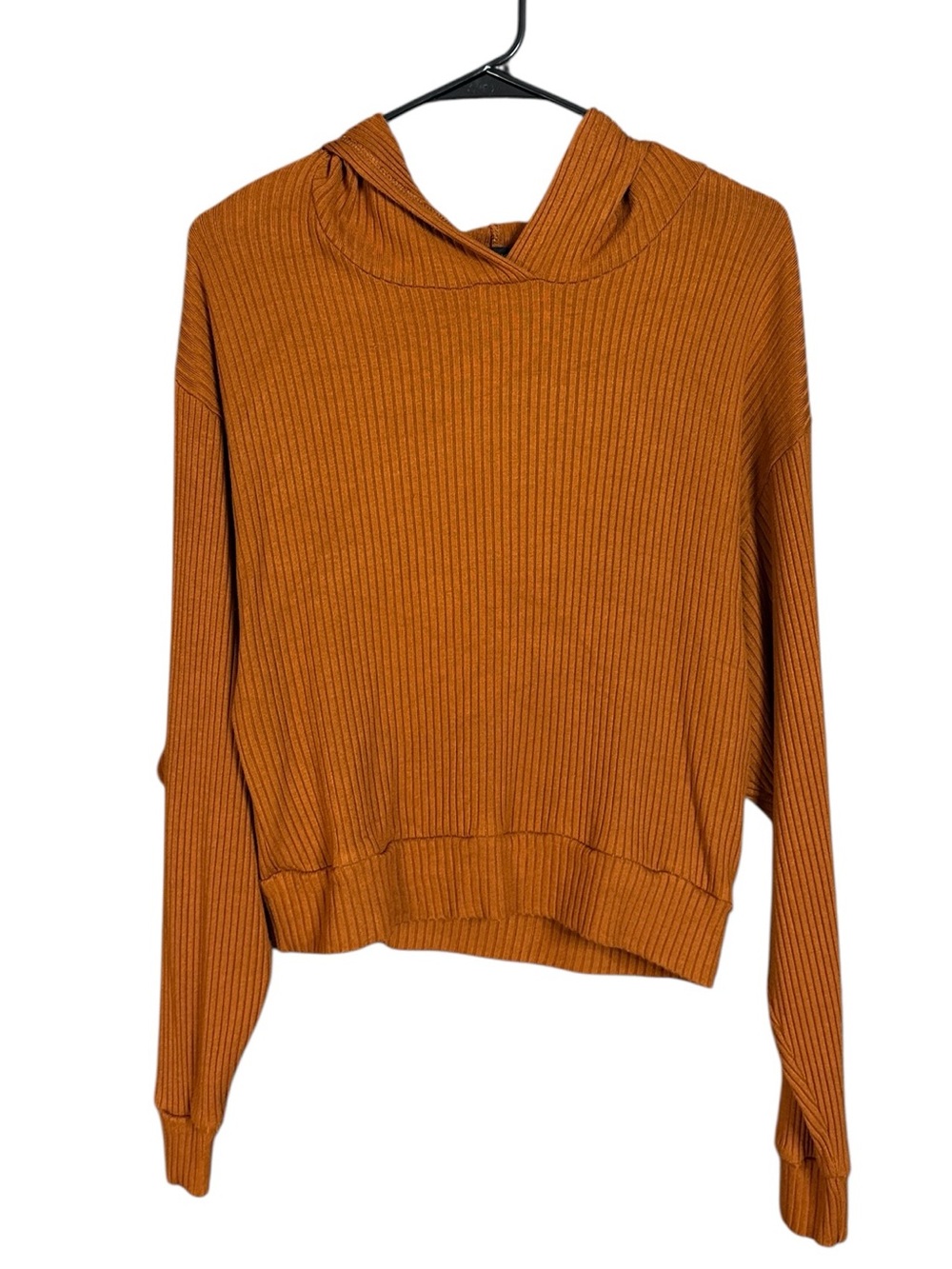 Beyond Yoga So Chic Cropped Hoodie in Rust Women’s Large - Picture 2 of 7